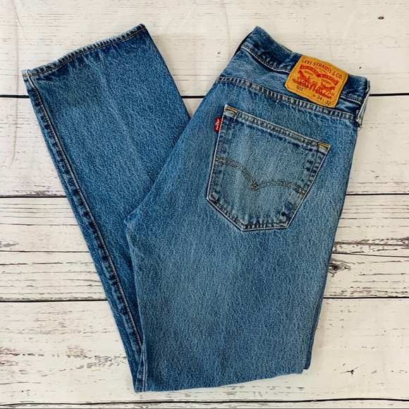 Levi's Denim - Levis 501 button fly vintage look jeans men’s